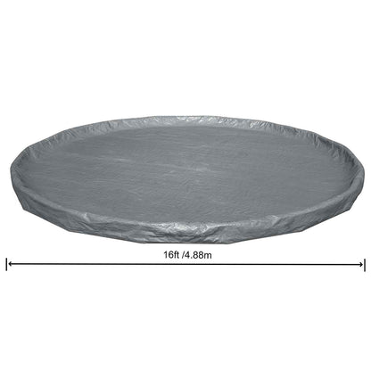 Bestway Pool Cover Ø4.88 m Round Polyester Grey