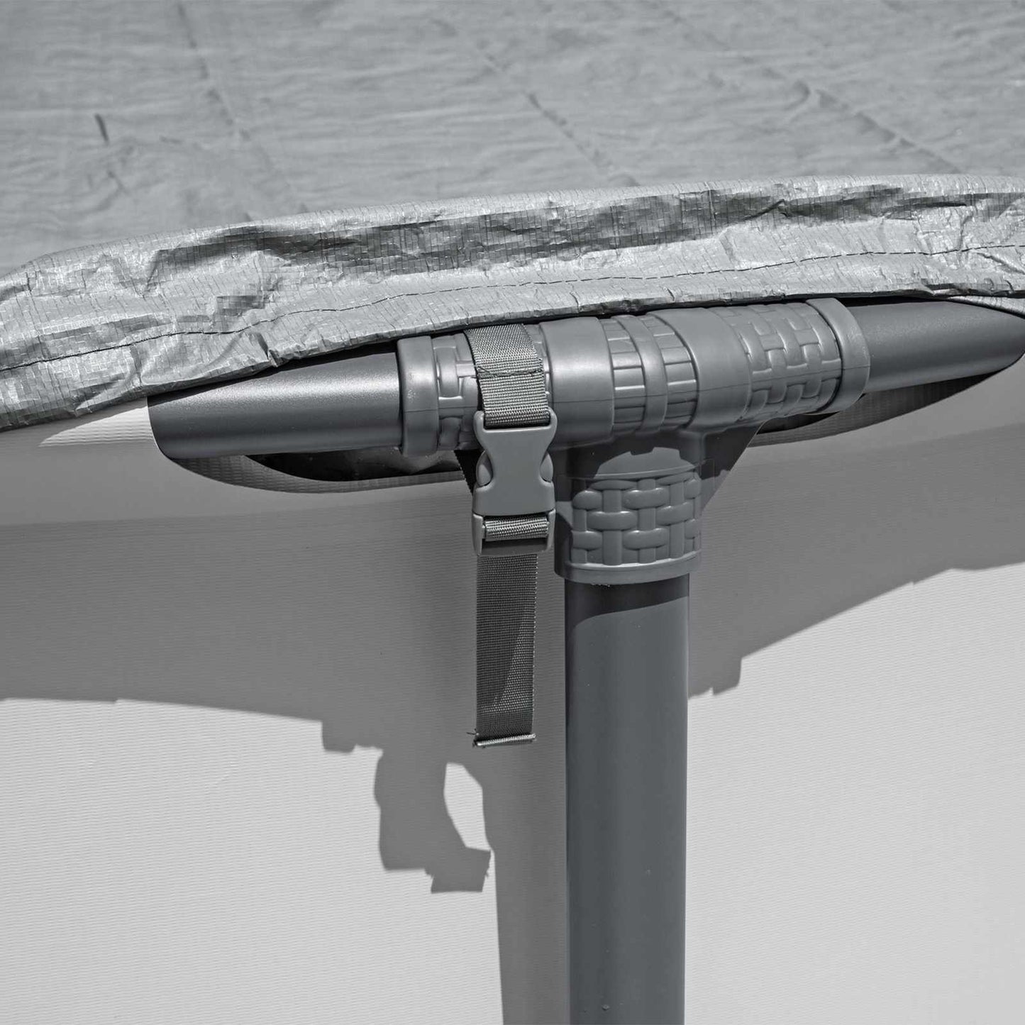 Bestway Pool Cover Ø5.49 m Round Polyester Grey