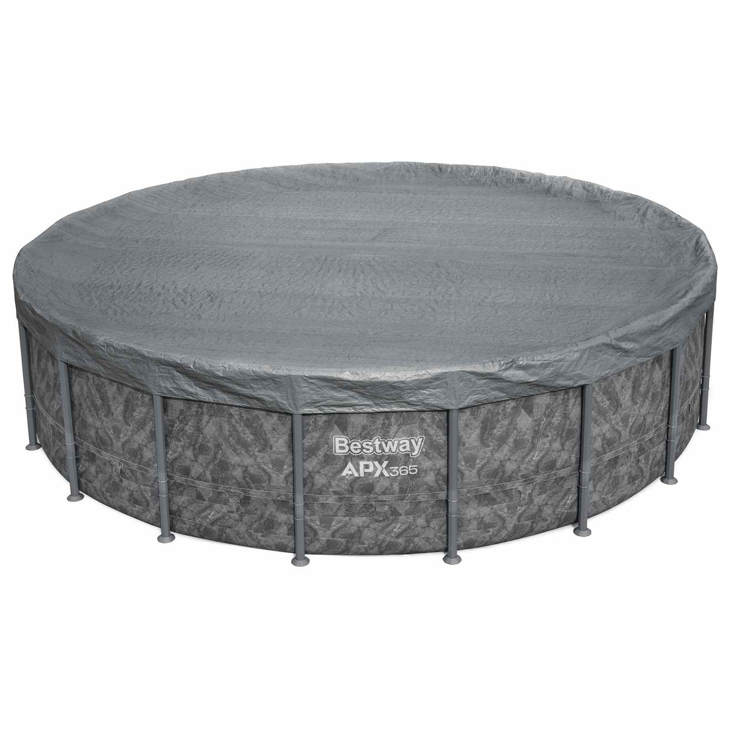 Bestway Pool Cover Ø5.49 m Round Polyester Grey