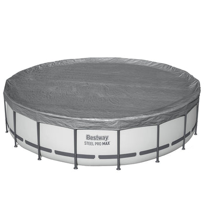 Bestway Pool Cover Ø5.49 m Round Polyester Grey