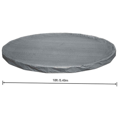 Bestway Pool Cover Ø5.49 m Round Polyester Grey