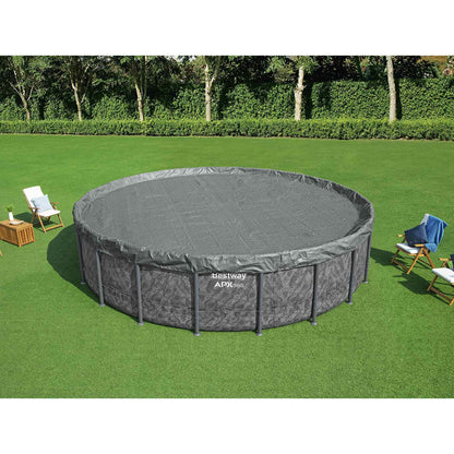 Bestway Pool Cover Ø6.1 m Round Polyester Grey