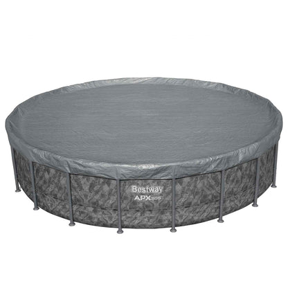 Bestway Pool Cover Ø6.1 m Round Polyester Grey