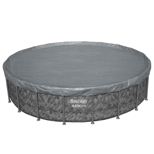 Bestway Pool Cover Ø6.1 m Round Polyester Grey