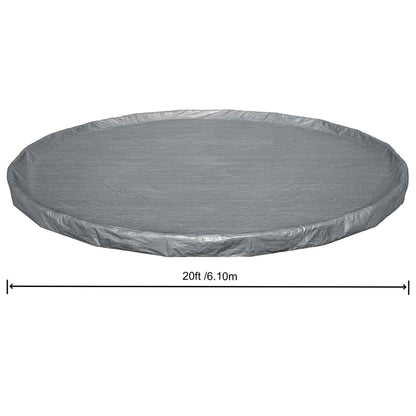 Bestway Pool Cover Ø6.1 m Round Polyester Grey