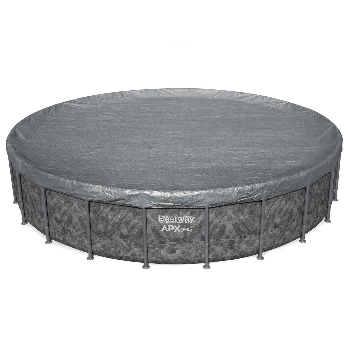 Bestway Pool Cover Ø6.71 m Round Polyester Grey