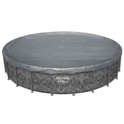 Bestway Pool Cover Ø6.71 m Round Polyester Grey