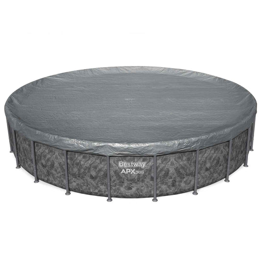 Bestway Pool Cover Ø6.71 m Round Polyester Grey