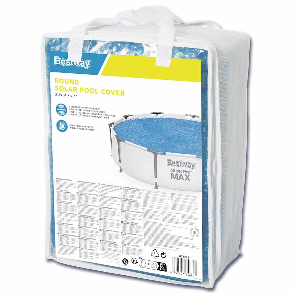 Bestway Solar Pool Cover | Blue | Polyethylene | 305 cm diameter |  Waterproof