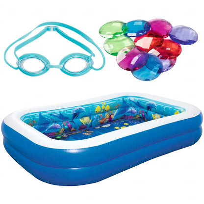Bestway Swimming Pool | Blue | Vinyl | Large | Tough | Inflatable Pool