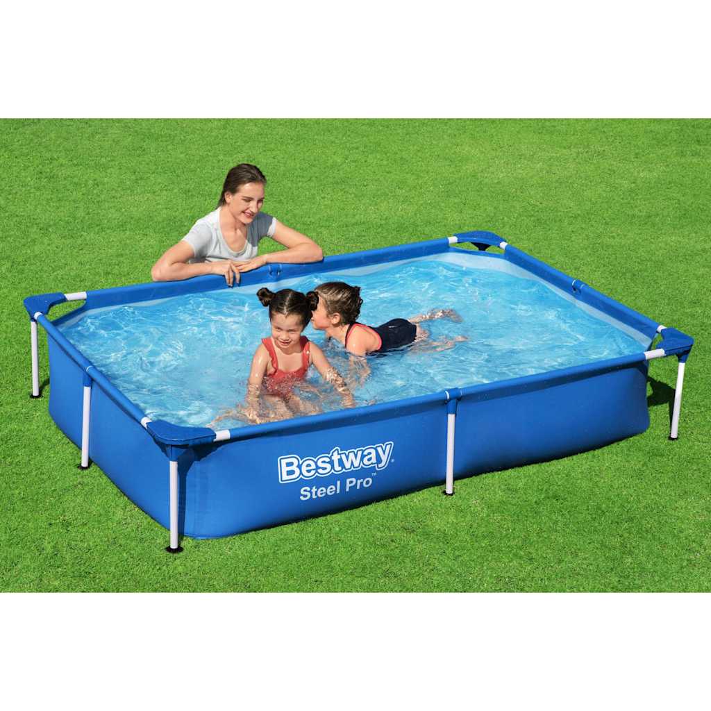 Bestway Steel Frame Paddling Pool 221x150x43 cm