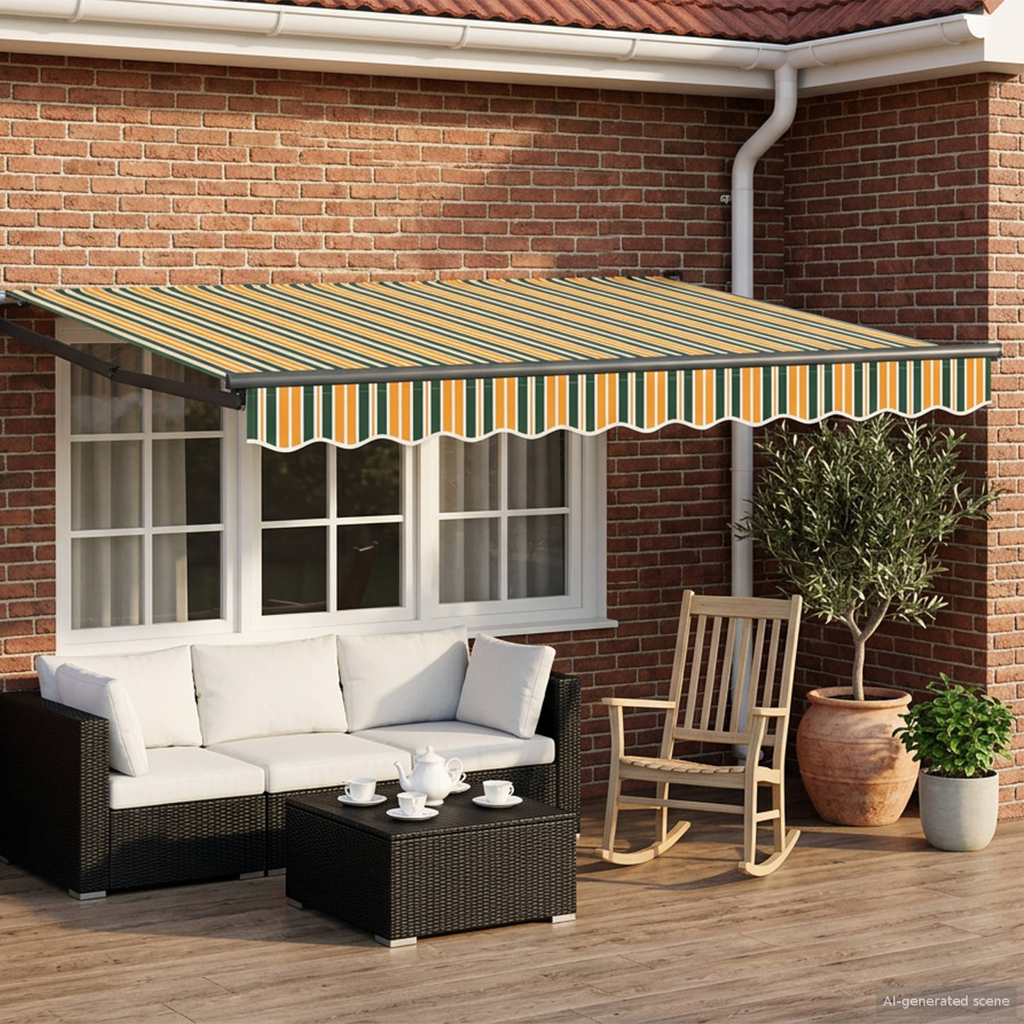 vidaXL Electric Retractable Awning 3 x 2 m