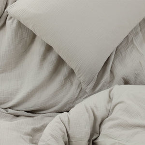 Venture Home Bed Set Mila 200x150 cm Cotton Light Grey