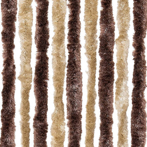 vidaXL Insect Curtain Beige and Light Brown 100x220 cm Chenille