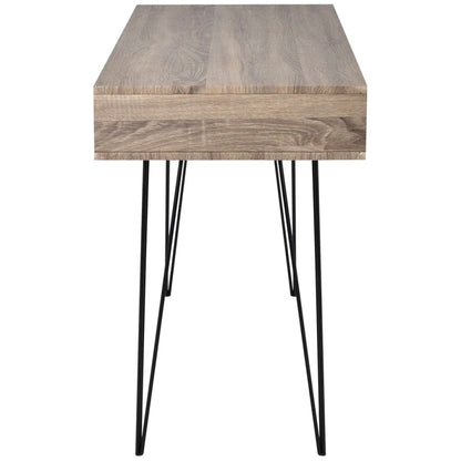 20136 vidaXL Desk with 2 Compartments Grey