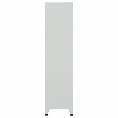 vidaXL Locker Cabinet with 6 Compartments Steel 90x45x180 cm Grey