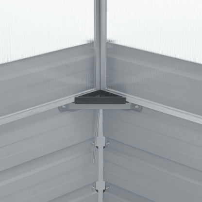 vidaXL Greenhouse 100x100x85 cm Galvanised Steel Grey