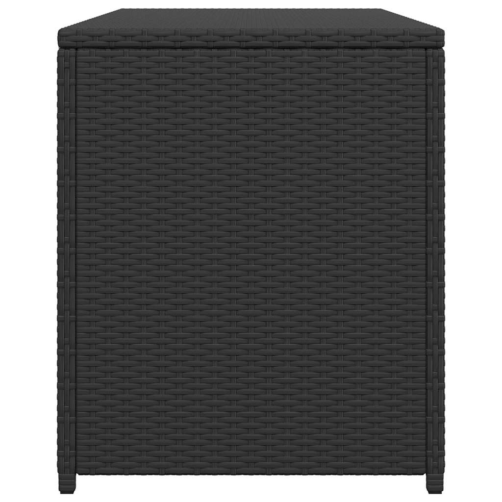 vidaXL Garden Storage Box Black 120x50x60 cm Poly Rattan