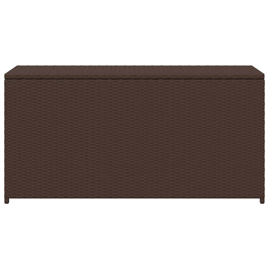 vidaXL Garden Storage Box Brown 120x50x60 cm Poly Rattan