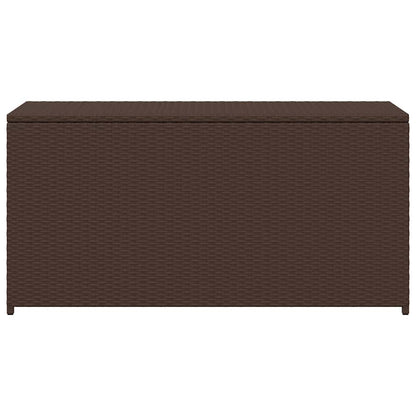 vidaXL Garden Storage Box Brown 120x50x60 cm Poly Rattan