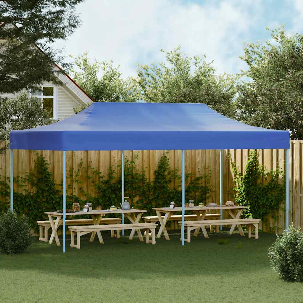 vidaXL Marquee | Blue | Oxford fabric, Powder-coated steel | 3x6 m |  Foldable