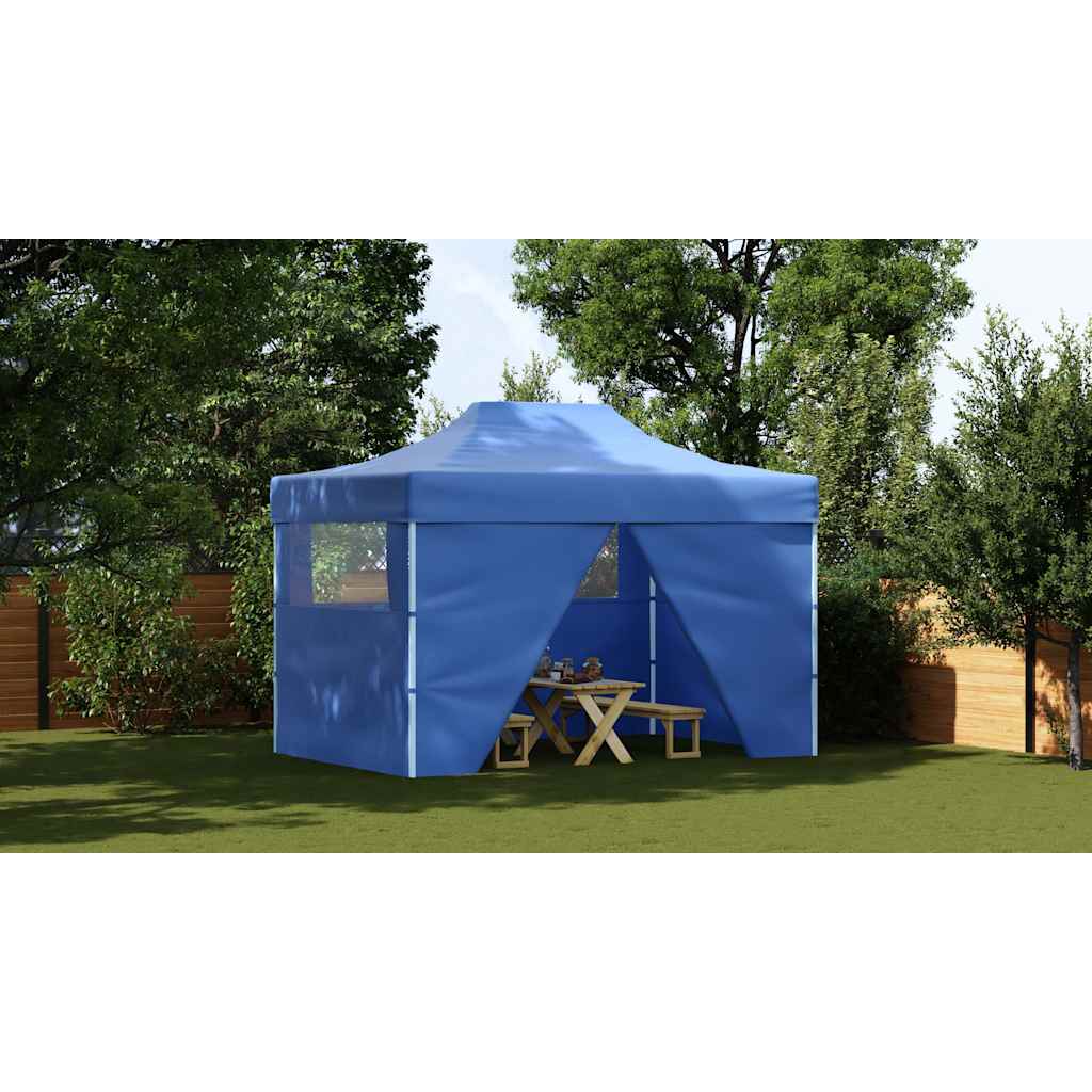 vidaXL Marquee | Blue | 600D Oxford fabric with PVC coating, Powder-coated steel