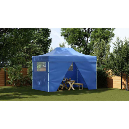 vidaXL Marquee | Blue | 600D Oxford fabric with PVC coating, Powder-coated steel