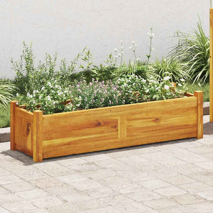 vidaXL Garden Raised Bed Acacia Wood 100x30x25 cm