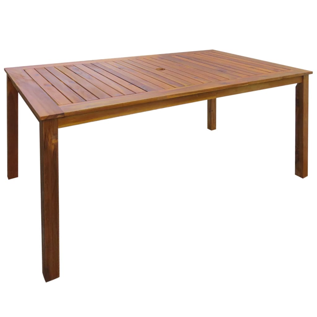 vidaXL Outdoor Dining Set | Brown | Solid Acacia Wood | Medium | Foldable