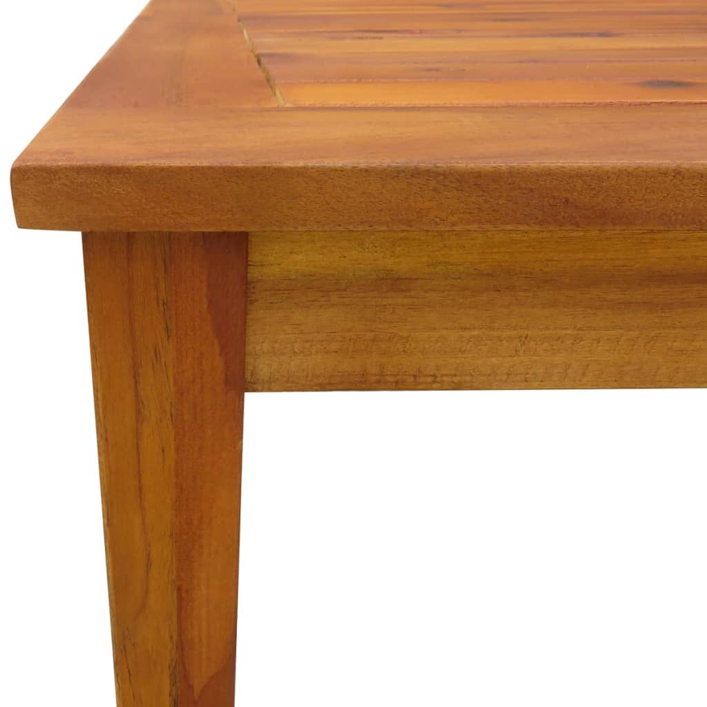 vidaXL Outdoor Dining Set | Brown | Solid Acacia Wood | Medium | Foldable