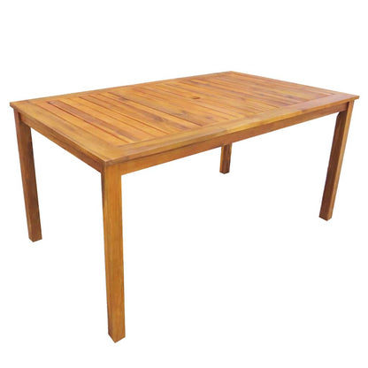 42623 vidaXL 7 Piece Outdoor Dining Set Solid Acacia Wood
