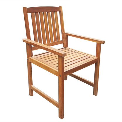 vidaXL Outdoor Chair | Set of 2 | Brown | Solid Acacia wood | Standard | Durable