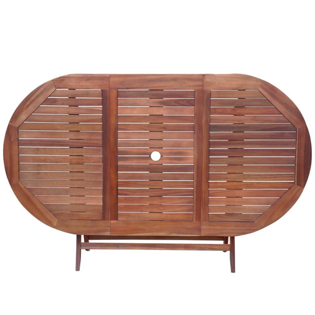 vidaXL Garden Furniture Set | Brown | Acacia wood | 9 piece set | Foldable