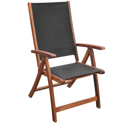 vidaXL Garden Furniture Set | Brown | Acacia wood | 9 piece set | Foldable