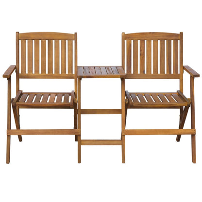 vidaXL Folding Garden Bench | Brown | Solid acacia wood | Medium | Foldable