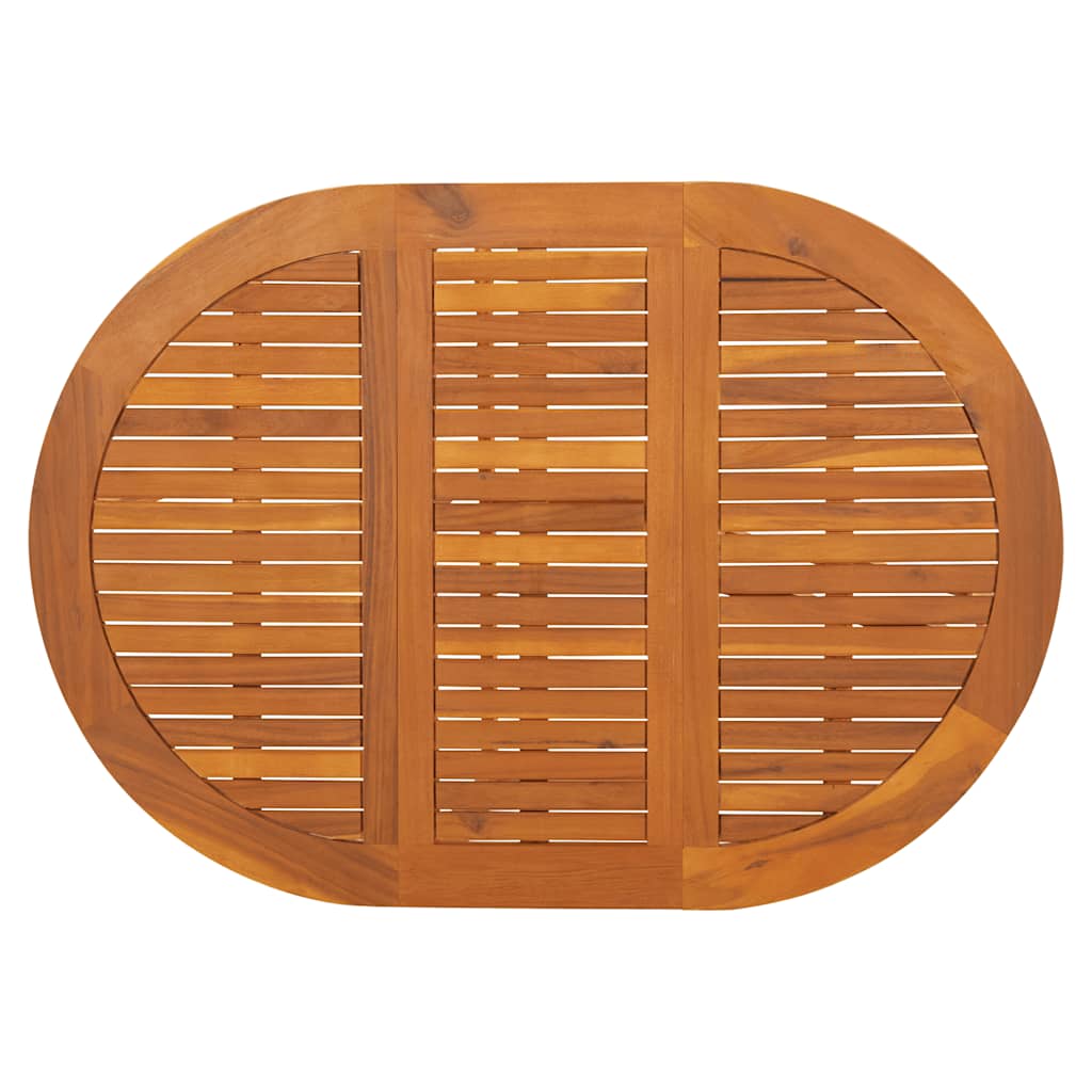 vidaXL Garden Table 130x90x72 cm Solid Acacia Wood