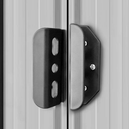 vidaXL Garden Storage Shed Grey Metal 257x205x178 cm