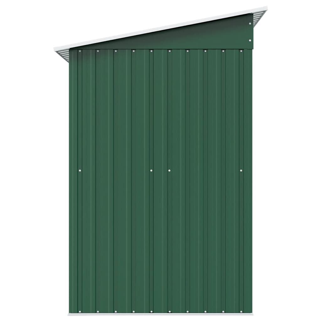 vidaXL Garden Shed Green Metal