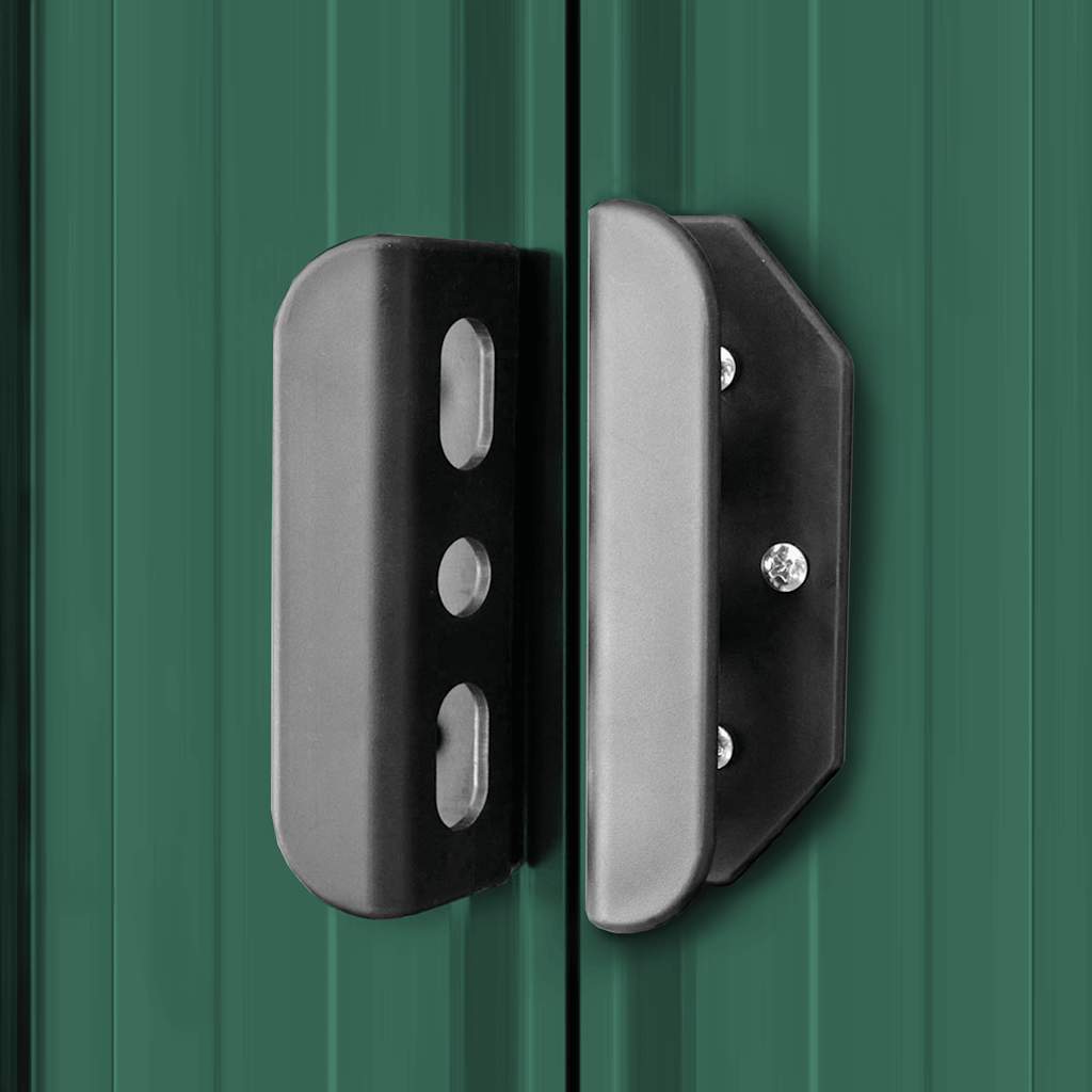 vidaXL Garden Shed Green Metal