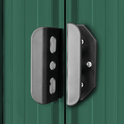 vidaXL Garden Shed Green Metal