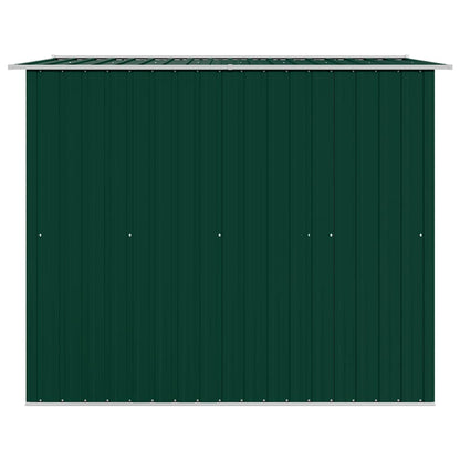 vidaXL Garden Storage Shed Green Metal 257x205x178 cm