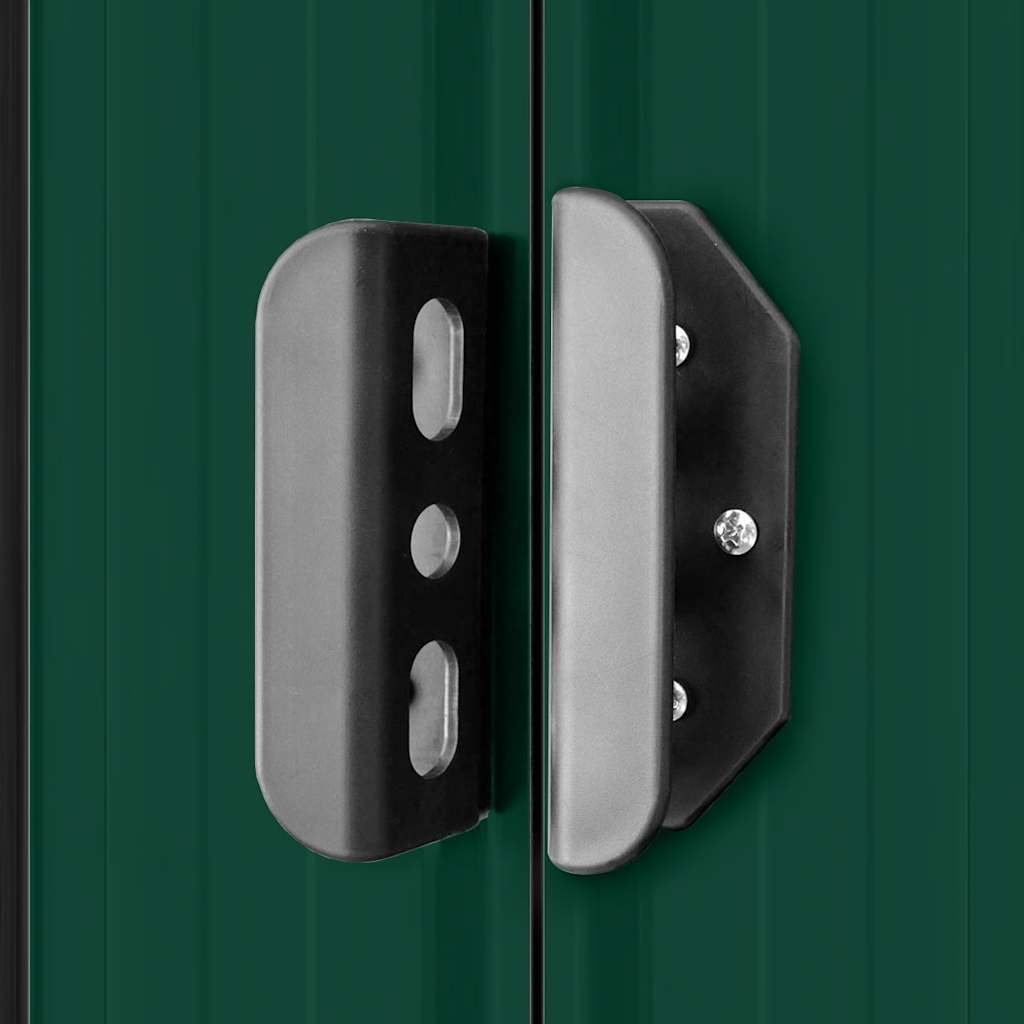 vidaXL Garden Storage Shed Green Metal 257x205x178 cm