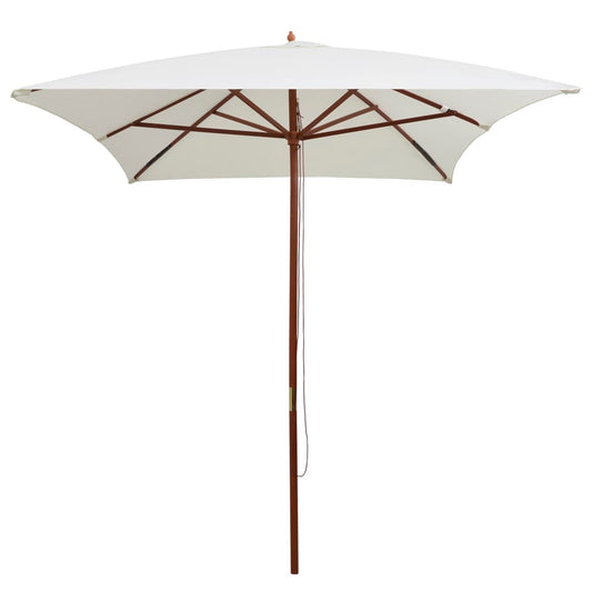 vidaXL Garden Parasol | Cream White | Polyester | 200x300 cm