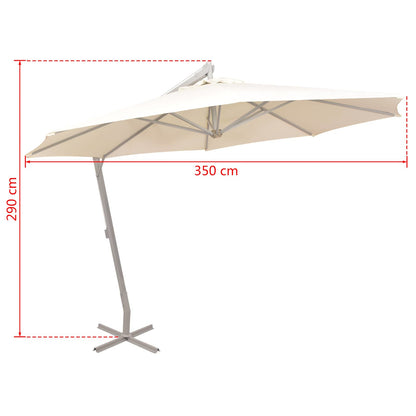 vidaXL Outdoor Umbrellas Beige Polyester