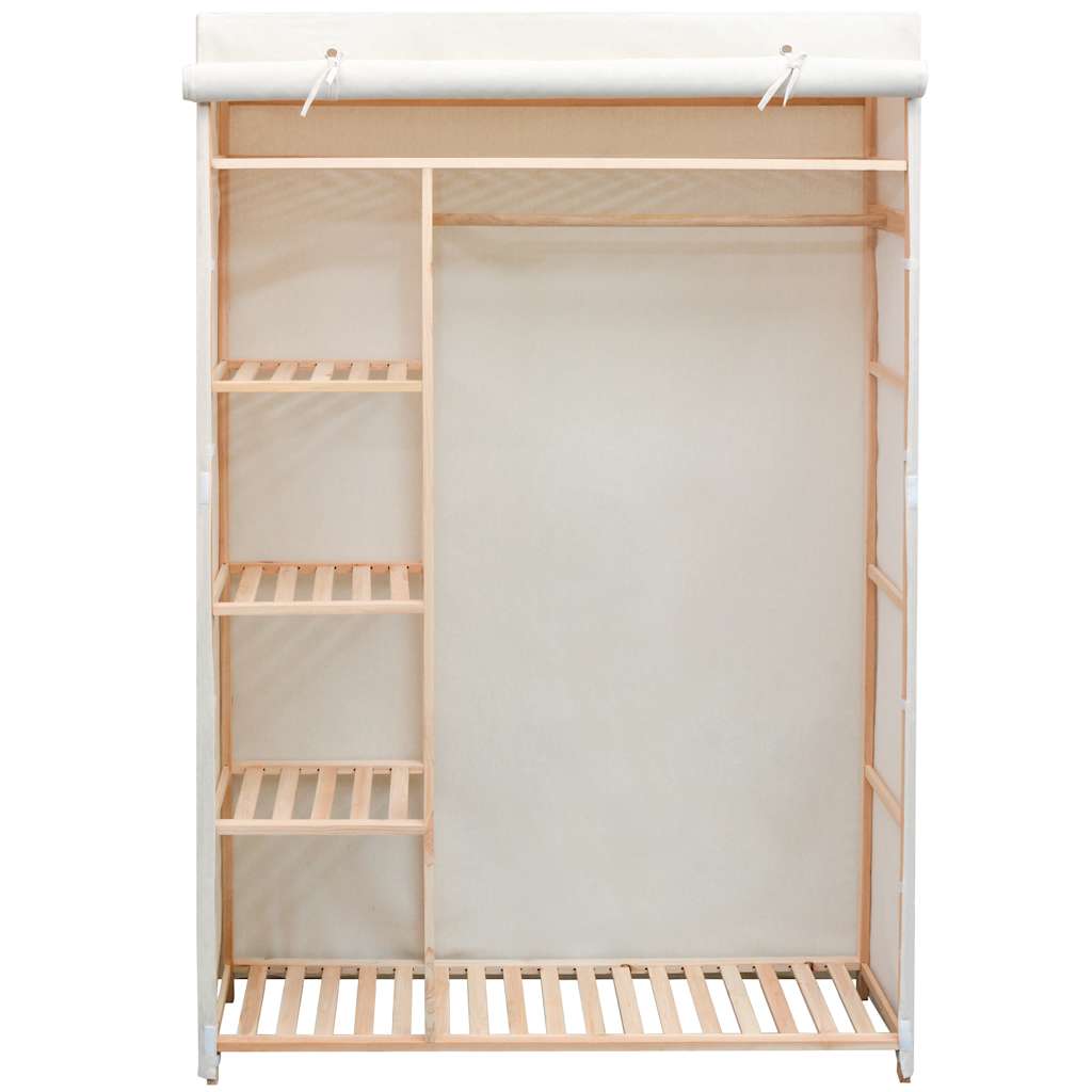 42976 vidaXL Wardrobe Fabric and Pinewood 110x40x170 cm