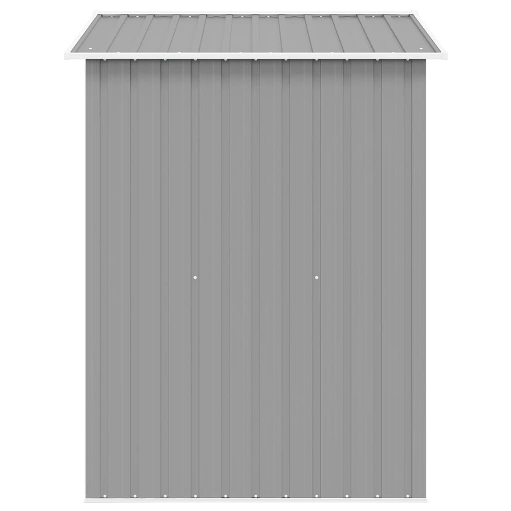 vidaXL Garden Storage Shed Grey Metal 204x132x186 cm
