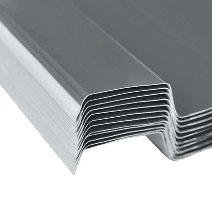 vidaXL Roof Panel 12 pcs Grey 129 x 45 cm Galvanised steel