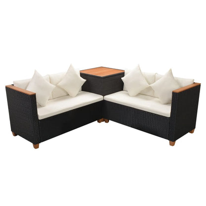 vidaXL Patio Furniture | Black and Cream