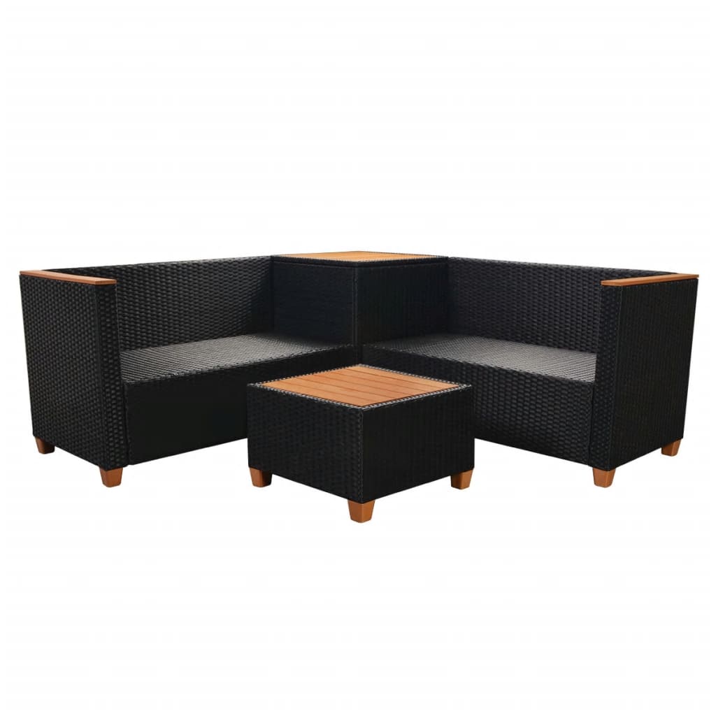 vidaXL Patio Furniture | Black and Cream