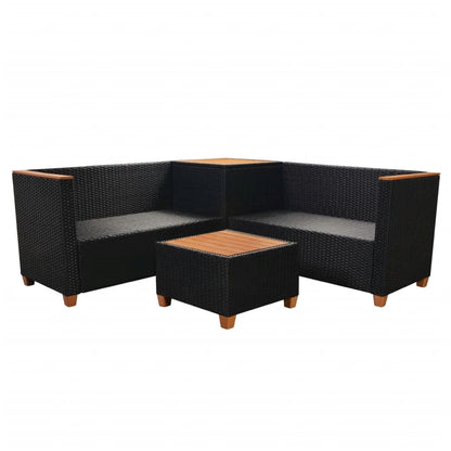 vidaXL Patio Furniture | Black and Cream